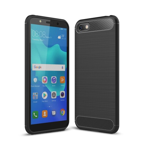 TPU Case f�r Huawei Y5 (2018) Carbon Skin Brushed