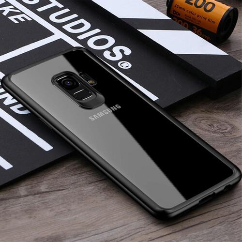 IPAKY TPU Gel Case f�r Samsung Galaxy S9 G960 Frame elastisch Transparent