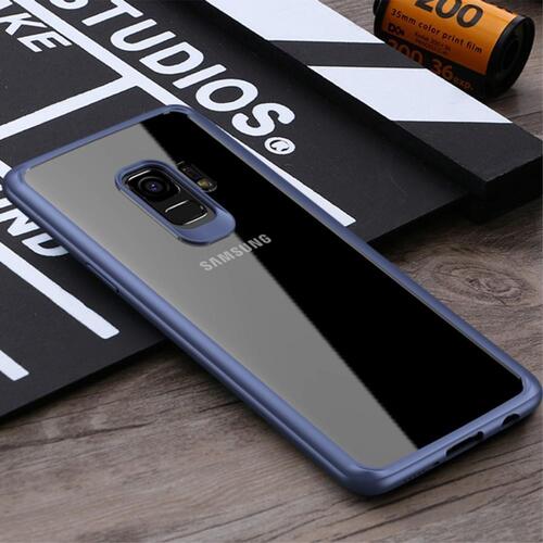 IPAKY TPU Gel Case f�r Samsung Galaxy S9 G960 Frame elastisch Transparent 
