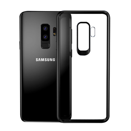 IPAKY TPU Gel Case f�r Samsung Galaxy S9+ G965 Frame elastisch Transparent