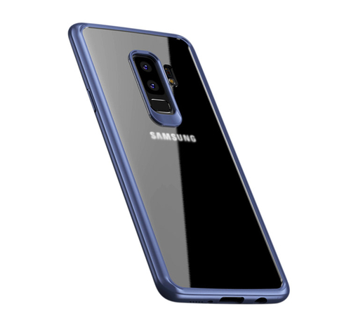 IPAKY TPU Gel Case f�r Samsung Galaxy S9+ G965 Frame elastisch Transparent 