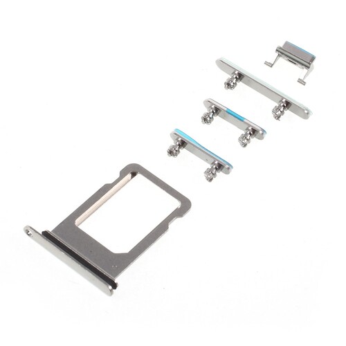 Sim Tray + Button Set f�r Apple iPhone X Mute Power Volume Tasten Halter Slot 