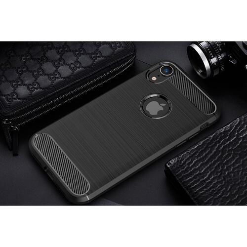 TPU Case f�r Apple iPhone XR Carbon Skin Brushed
