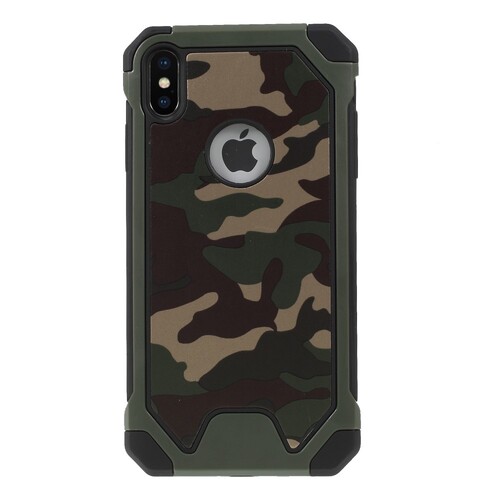 Outdoor Case f�r Apple iPhone XS MAX TPU Hybrid Camouflage