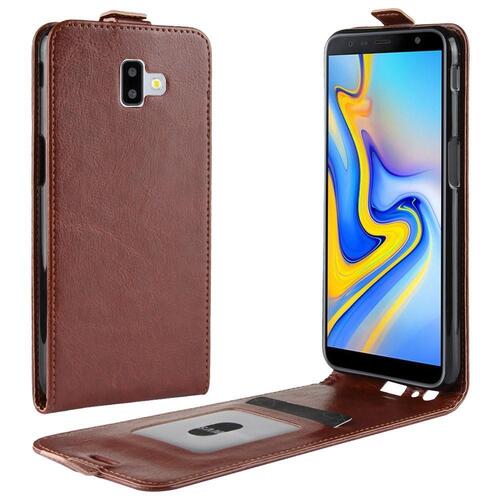 Flip Case f�r Samsung Galaxy J6+ (2018) Crazy Horse Card Slot