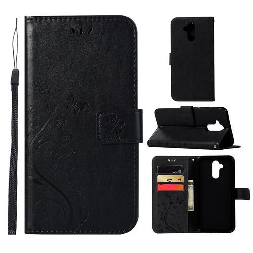 Wallet Case f�r Huawei Mate 20 LITE Butterfly Flower Motiv