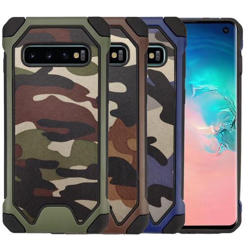 Outdoor Case f�r Samsung Galaxy S10 TPU Hybrid Camouflage