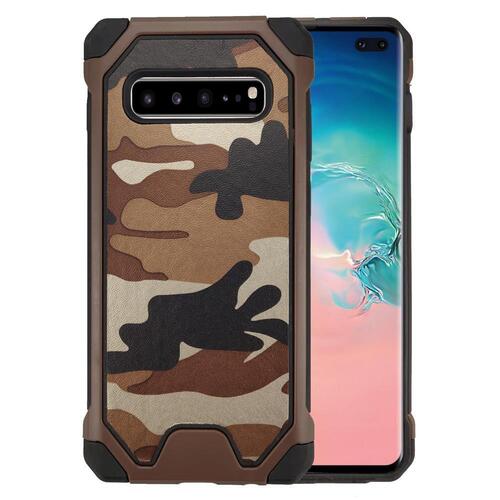 Outdoor Case f�r Samsung Galaxy S10+ TPU Hybrid Camouflage