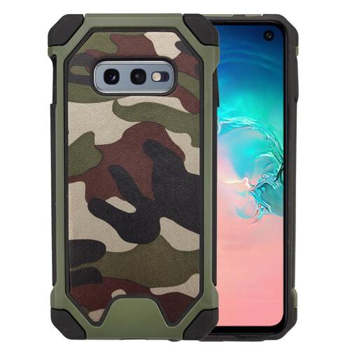 Outdoor Case f�r Samsung Galaxy S10e TPU Hybrid Camouflage