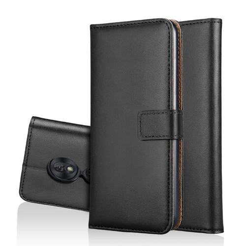 Wallet Case f�r Motorola Moto G7 PLAY Genuine Split Echt Leder Tasche