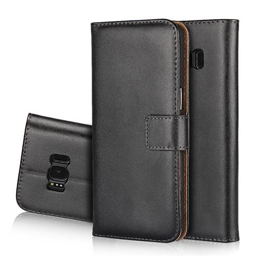 Wallet Case f�r Samsung Galaxy S8+ PLUS Genuine Split Echt Leder Tasche