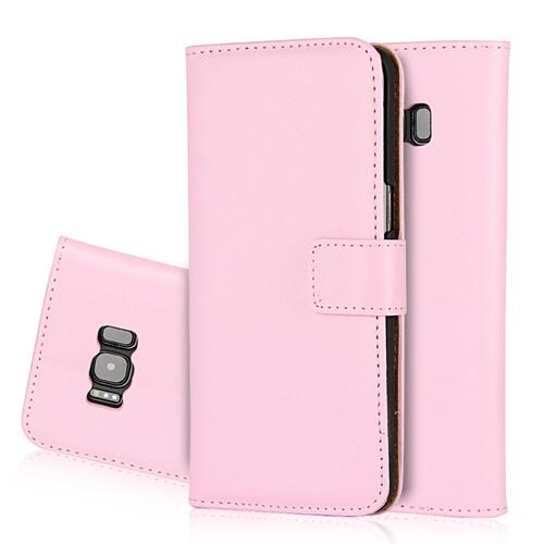 Wallet Case f�r Samsung Galaxy S8+ PLUS Genuine Split Echt Leder Tasche