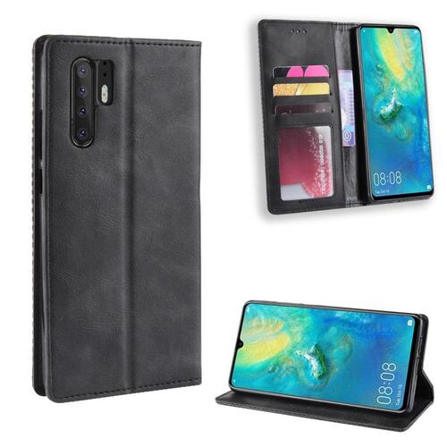 Wallet Case f�r Huawei P30 PRO Vintage Karo Handy Tasche Magnet
