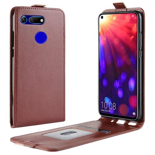 Flip Case f�r Huawei Honor View 20 Crazy Horse Handy Tasche Card Slot