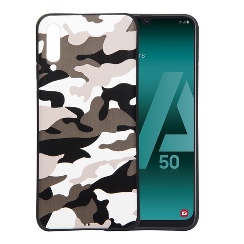 TPU Case f�r Samsung Galaxy A50 Camouflage Muster Flexi Handyh�lle