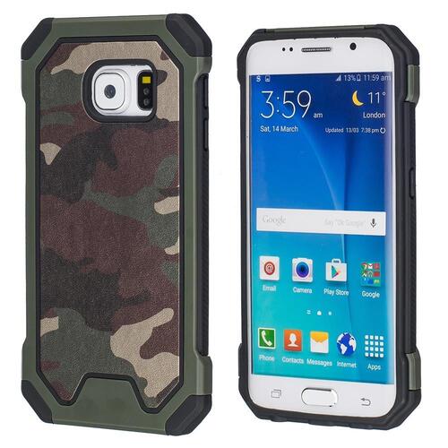 Outdoor Case f�r Samsung Galaxy S6 Edge TPU Hybrid Camouflage