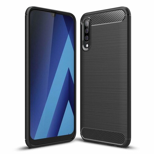 TPU Case f�r Samsung Galaxy A50 Carbon Skin Brushed H�lle