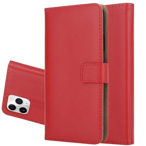 Wallet Case f�r Apple iPhone 11 PRO Genuine Split Echt Leder Handy Tasche