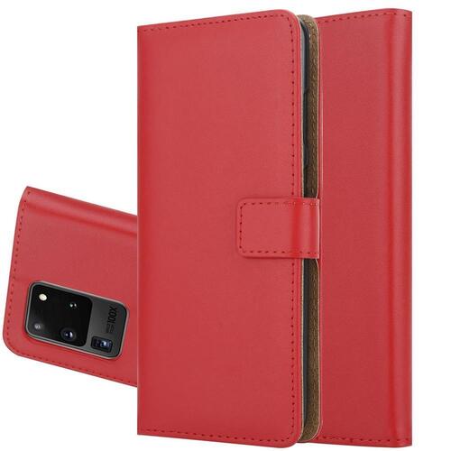 Wallet Case f�r Samsung Galaxy S20 Ultra Genuine Split Echt Leder Handy Tasche