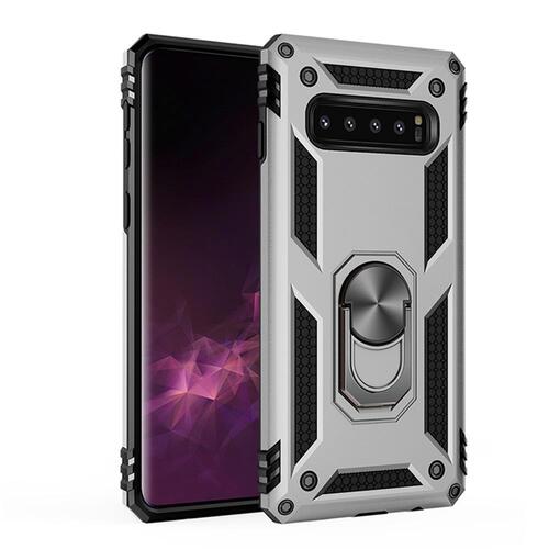 Outdoor Case f�r Samsung Galaxy S10+ TPU Hybrid Sergeant Armor Metall Ring H�lle