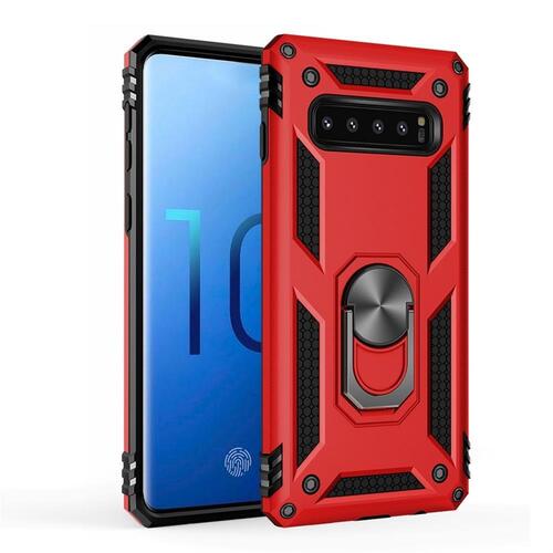 Outdoor Case f�r Samsung Galaxy S10 TPU Hybrid Sergeant Armor Metall Ring H�lle