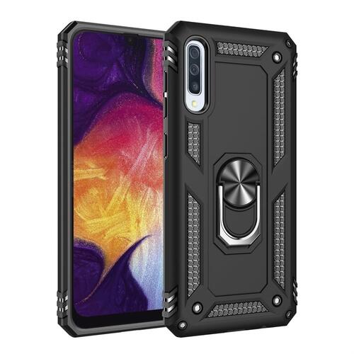 Outdoor Case f�r Samsung Galaxy A50 TPU Hybrid Sergeant Armor Metall Ring H�lle