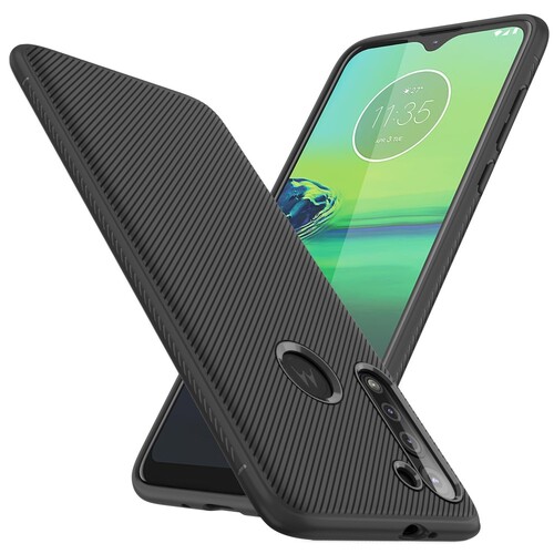 TPU Case f�r Motorola Moto G8 Jazz Series Twill Texture Streifen Muster H�lle