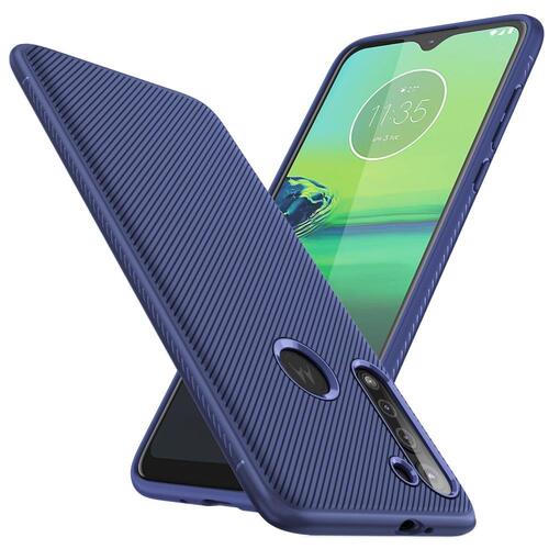TPU Case f�r Motorola Moto G8 Jazz Series Twill Texture Streifen Muster H�lle