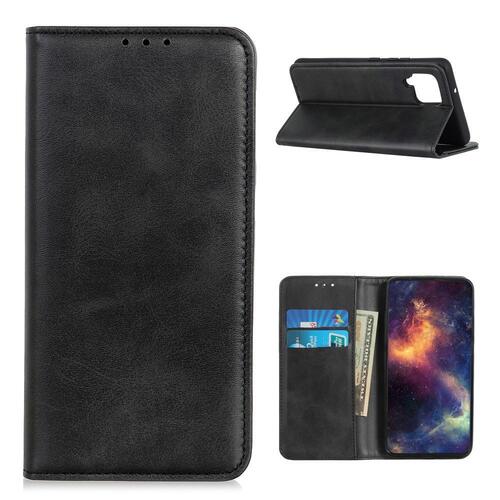 Wallet Case f�r Samsung Galaxy A12 Echt Leder Magnet Handy Tasche Schutzh�lle