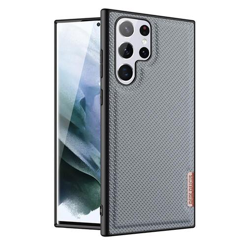 DUX DUCIS TPU Case f�r SAMSUNG GALAXY S22 ULTRA Fino Series Nylon Textur H�lle