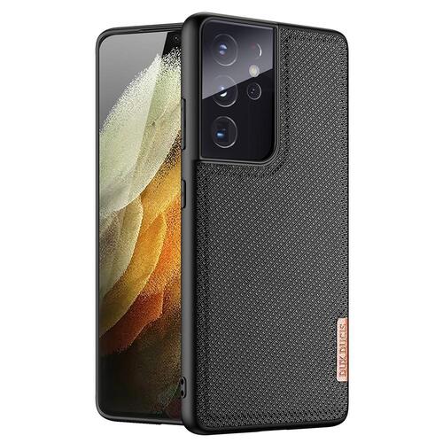 DUX DUCIS TPU Case f�r SAMSUNG GALAXY S21 ULTRA Fino Series Nylon Textur H�lle