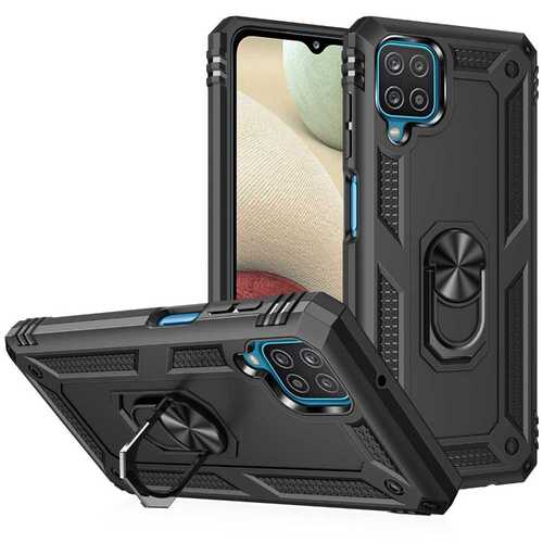 Outdoor Case f�r SAMSUNG GALAXY A12 TPU Hybrid Sergeant Armor Metall Ring H�lle