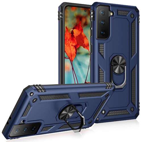 Outdoor Case f�r SAMSUNG GALAXY S21 FE TPU Hybrid Sergeant Armor Ring H�lle 