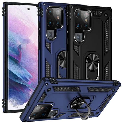 Outdoor Case f�r Samsung Galaxy S22 ULTRA TPU Hybrid Sergeant Armor Ring H�lle