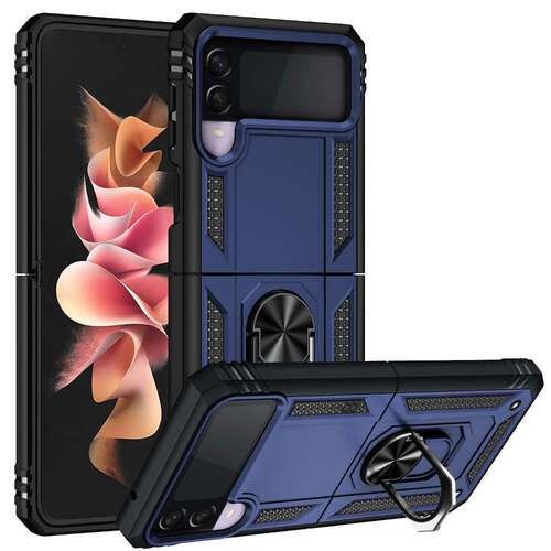 Outdoor Case f�r Samsung Galaxy Z FLIP3 TPU Hybrid Sergeant Armor Ring H�lle 