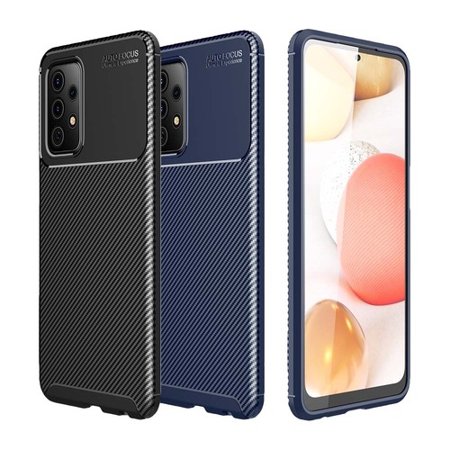 TPU Case f�r SAMSUNG GALAXY A52 A52s Carbon Fiber Muster Shockproof H�lle Cover