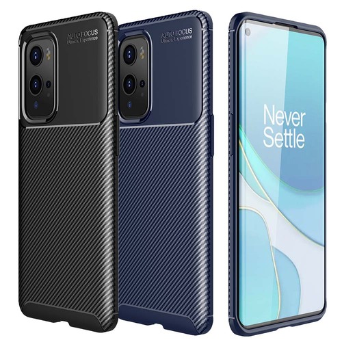 TPU Case f�r ONEPLUS 9 PRO Carbon Fiber Muster Shockproof Texture H�lle Cover