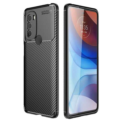 TPU Case f�r MOTOROLA MOTO G31 Carbon Fiber Muster Shockproof Texture H�lle 