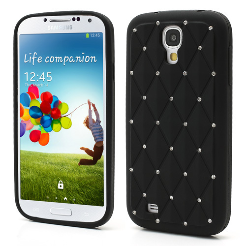 Silikon Case f�r Samsung Galaxy S4 I9500 I9505 Rhinestone Rhombus