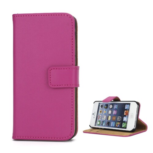Wallet Case f�r Apple iPhone SE 5 5S Genuine Split Echt Leder