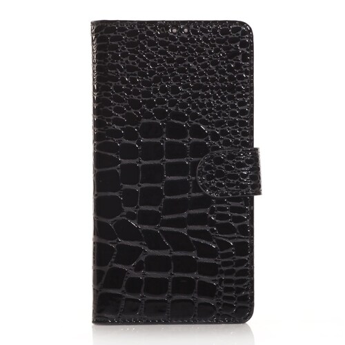Wallet Case f�r Samsung Galaxy Note 4 Croco Leder Skin