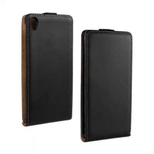 Flip Case f�r Sony Xperia Z3 Echt Leder Vertikal