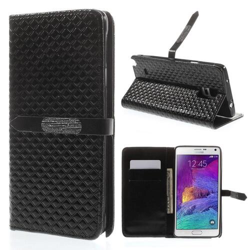 Wallet Case f�r Samsung Galaxy Note 4 TPU Stylish Rhombus