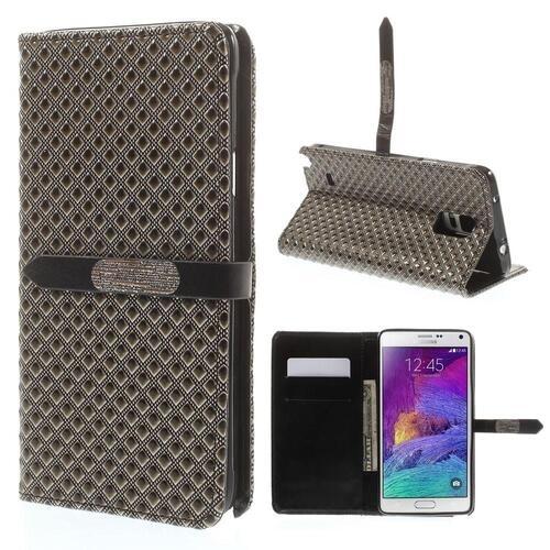 Wallet Case f�r Samsung Galaxy Note 4 TPU Stylish Rhombus