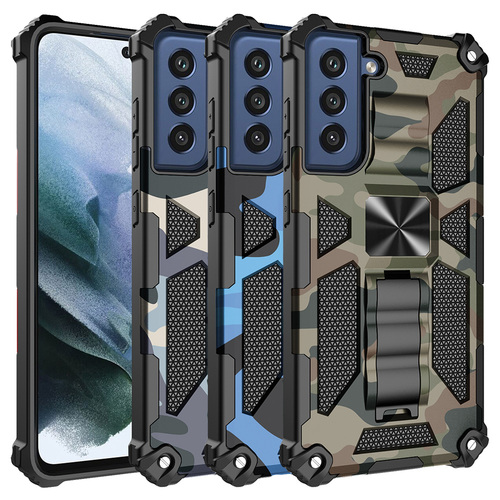 Outdoor H�lle f�r Samsung Galaxy S21 FE Camouflage Shockproof Schutz Cover Armor