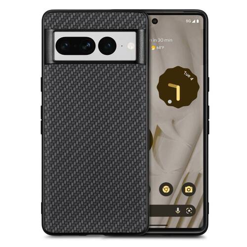 TPU H�lle f�r Google Pixel 7 PRO Carbon Fiber Texture Optik Schutz Backcover 