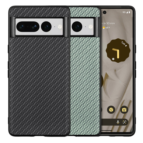 TPU H�lle f�r Google Pixel 7 PRO Carbon Fiber Texture Optik Schutz Backcover