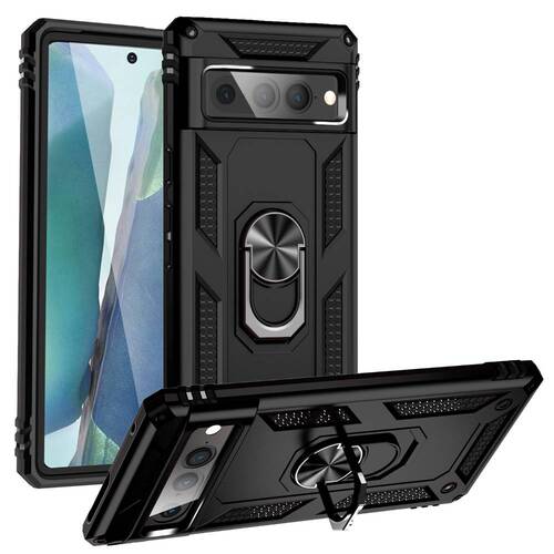 Outdoor H�lle f�r Google Pixel 7 PRO TPU PC Hybrid Sergeant Armor Ring Cover 