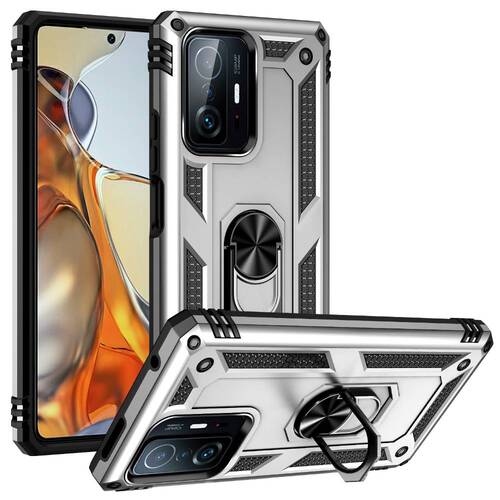 Outdoor H�lle f�r Xiaomi 11T 11T PRO TPU PC Hybrid Sergeant Armor Ring Cover 