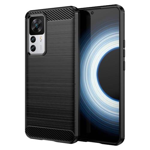 TPU H�lle f�r Xiaomi 12T 12T PRO Carbon Fiber Skin Brushed Schutzcover Case 